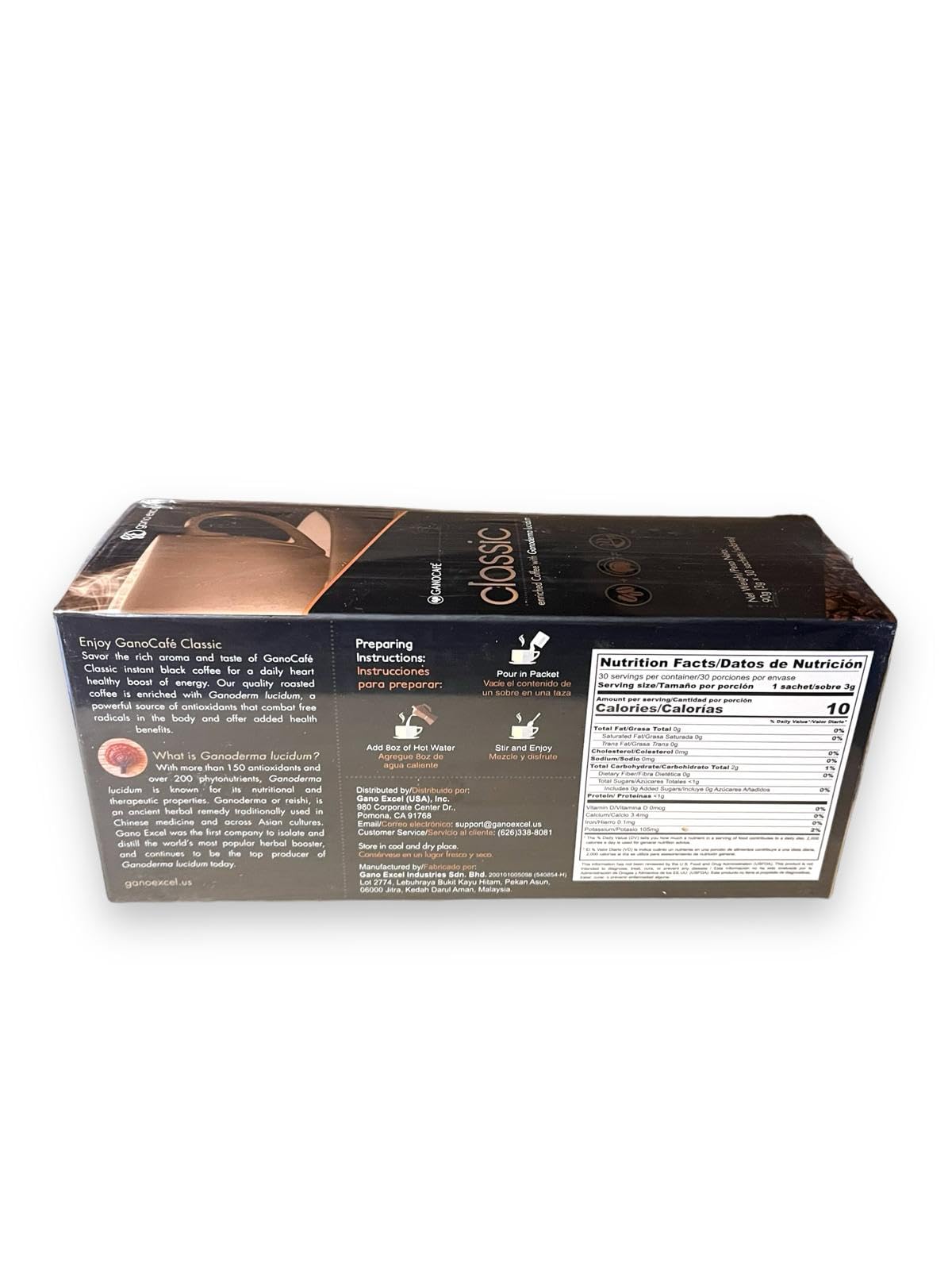 Gano Excel Classic Coffee with Ganoderma Lucidum – 30 Sachets