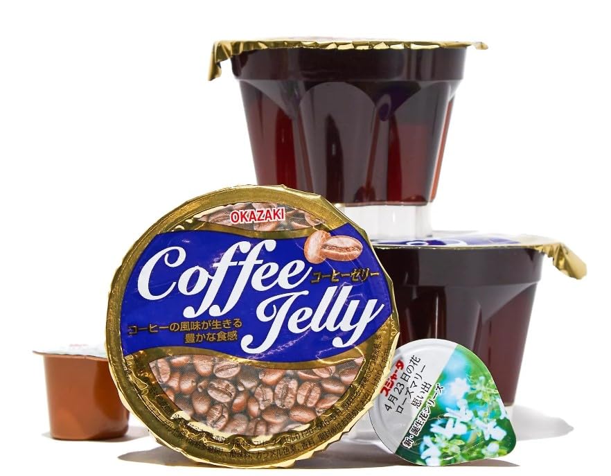 Japanese Coffee Jelly 6 Cups – Café-Style Dessert by Generic