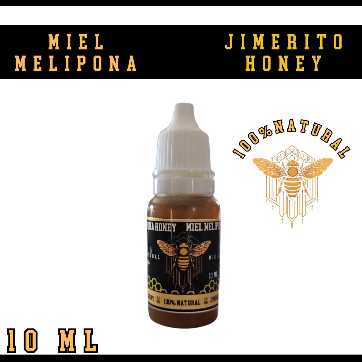 Jimerito Melipona Honey – 100% Natural Raw Honey (0.4 oz Dropper) | Generic