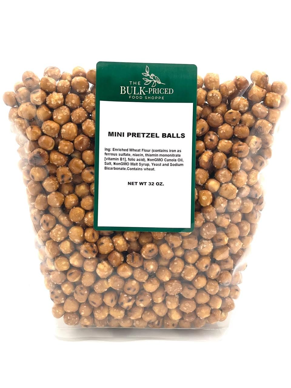 Generic Mini Pretzel Balls NonGMO — 2 lb Resealable Bag | Fresh, Bite-Sized Snacking