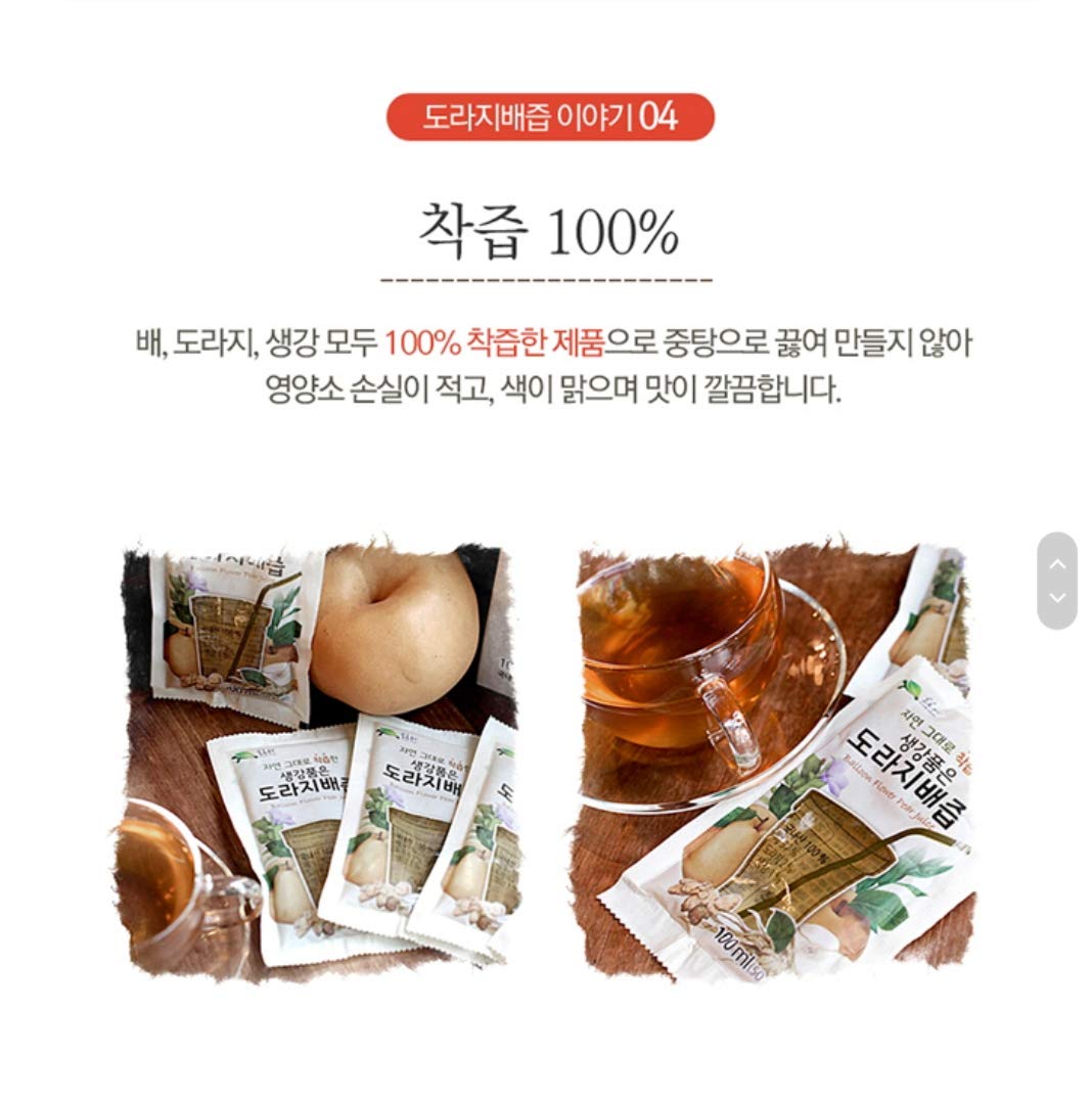 Premium Korean Pear Juice with Balloon Flower Root & Ginger – No Preservatives