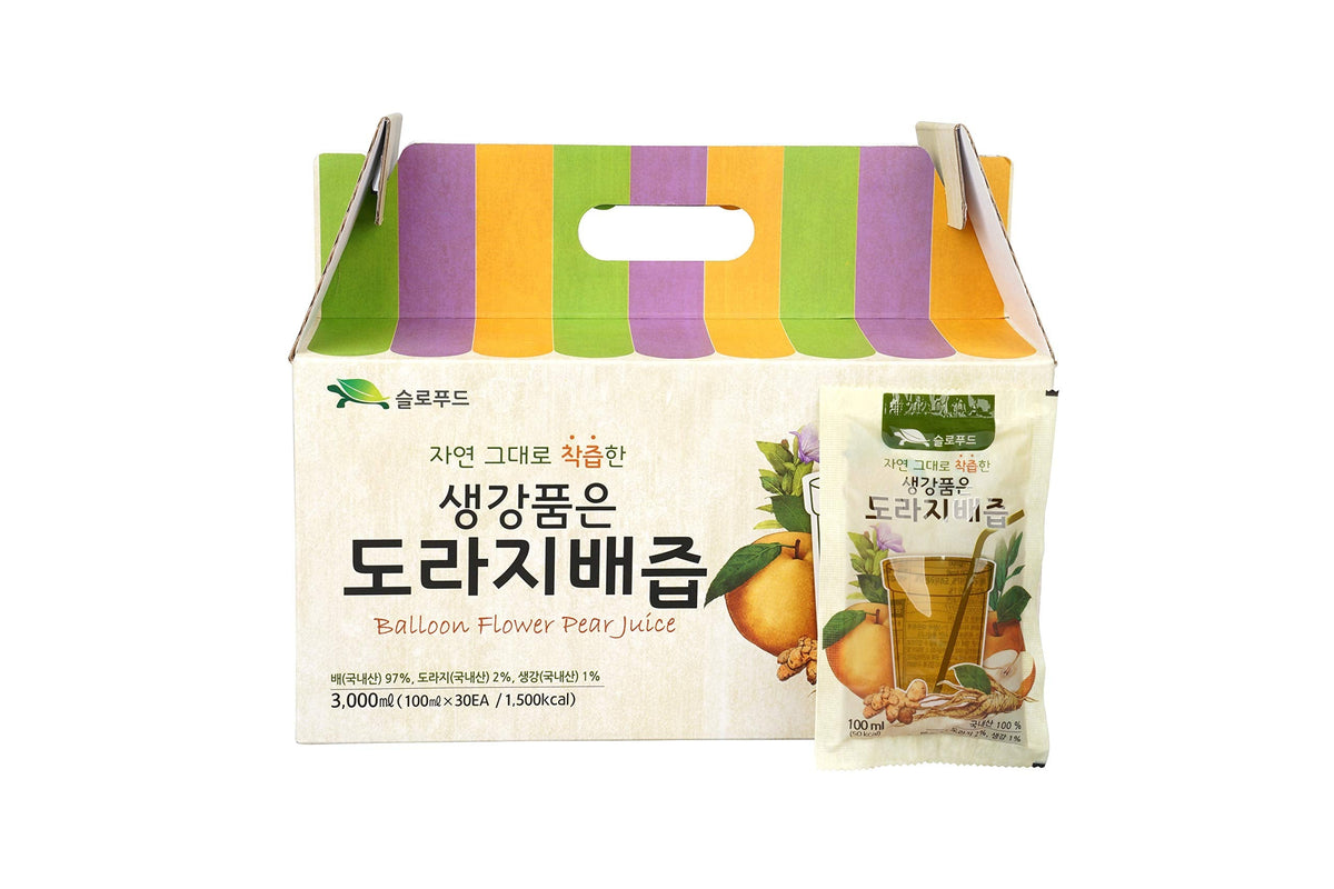 Premium Korean Pear Juice with Balloon Flower Root & Ginger – No Preservatives