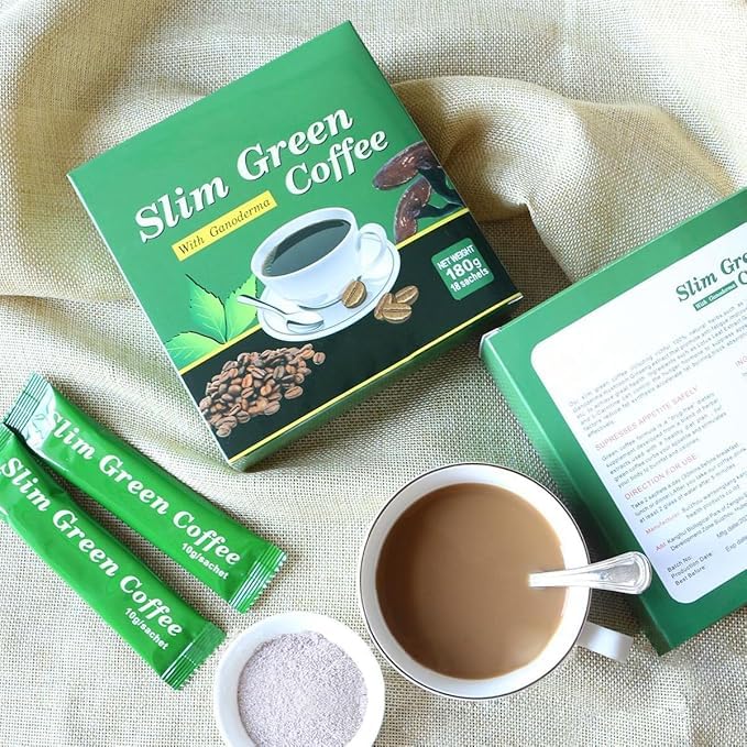 Slim Green Coffee with Ganoderma Extract - 18 Sachets (180g) | Generic