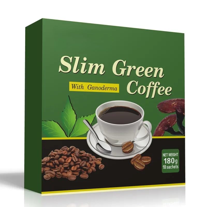 Slim Green Coffee with Ganoderma Extract - 18 Sachets (180g) | Generic