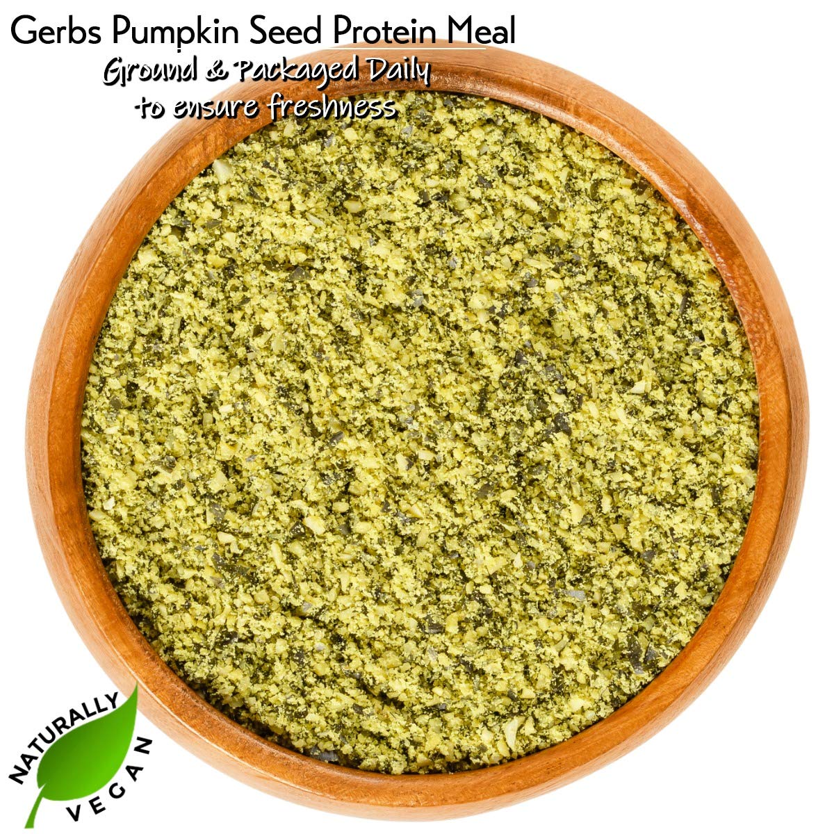 GERBS Pumpkin Seed Meal 1 LB – Premium, Non-GMO, Keto & Paleo | Resealable Bulk Bag