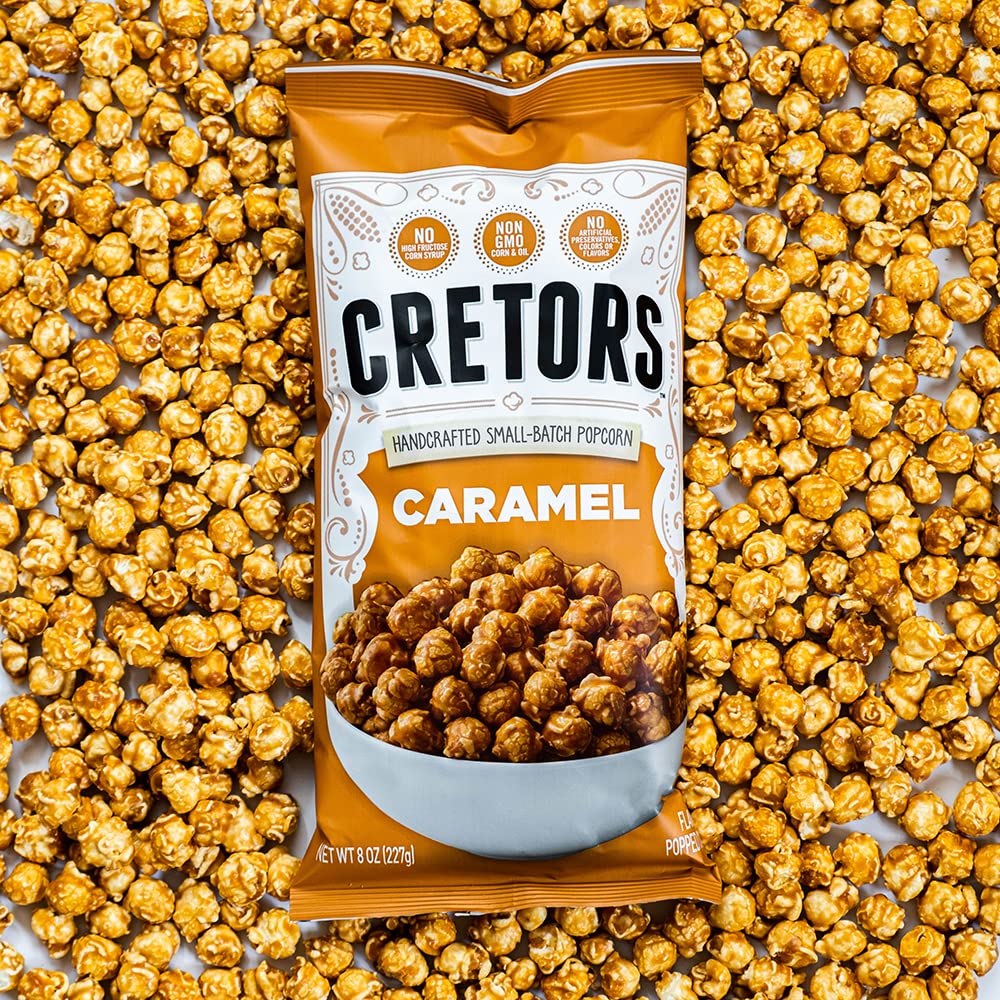 G.H. Cretors Caramel Corn – Gourmet Caramel Popcorn 6-Pack, 8 oz Bags