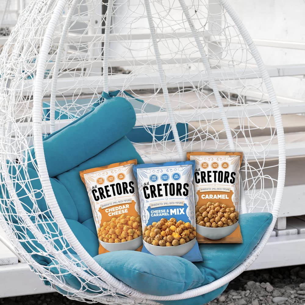 G.H. Cretors Cheese & Caramel Mix Popcorn — King Size 6 Pack (4.5 Oz Each)