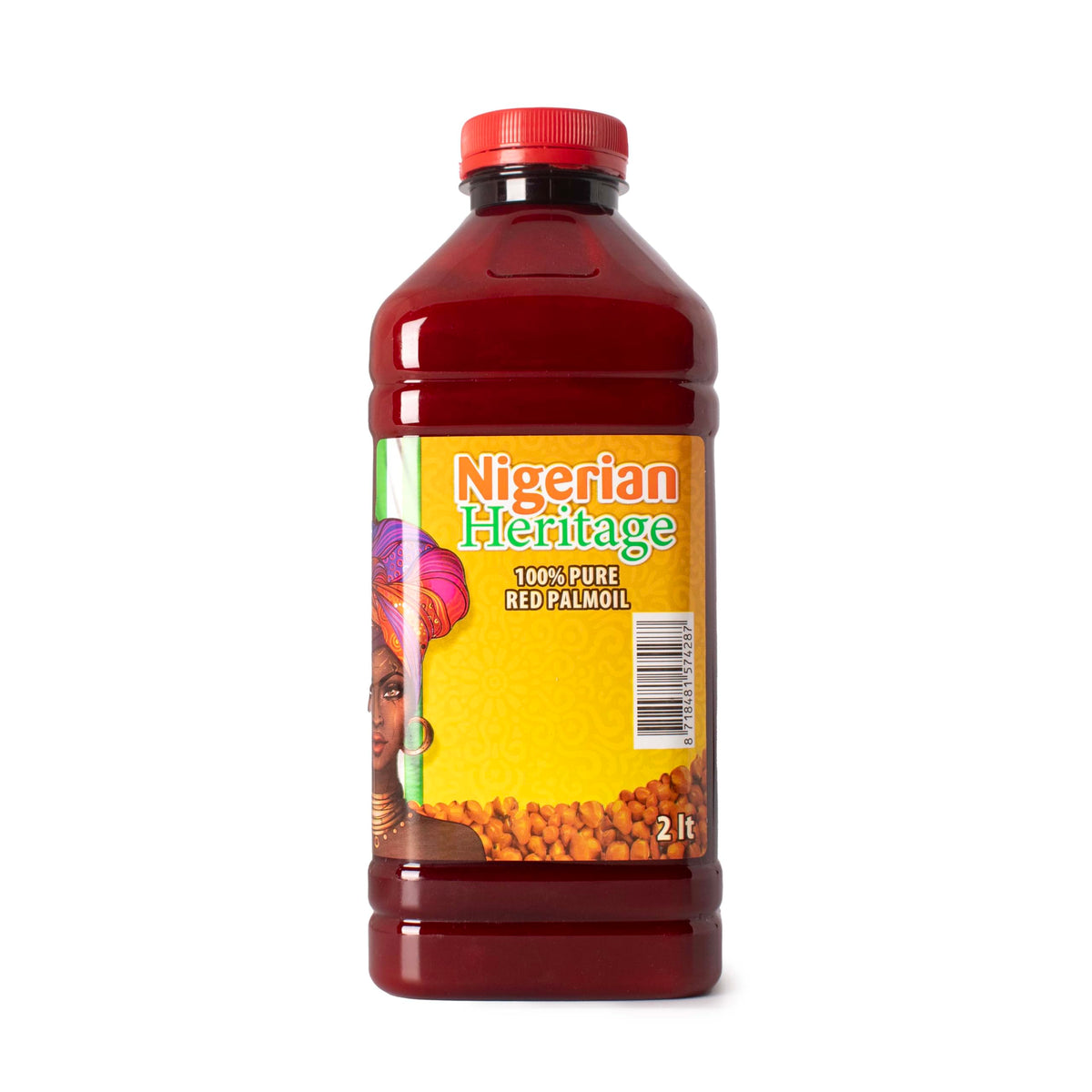 GHANA HERITAGE Nigerian Heritage 100% Red Palm Oil – Pure Cooking Oil, 2L Bottle (67.63 fl oz)