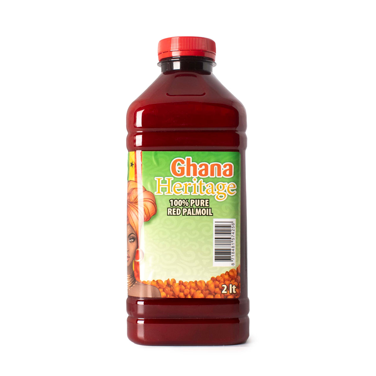 Ghana Heritage 100% Red Palm Oil – 2L Pure African Palm Oil for Cooking