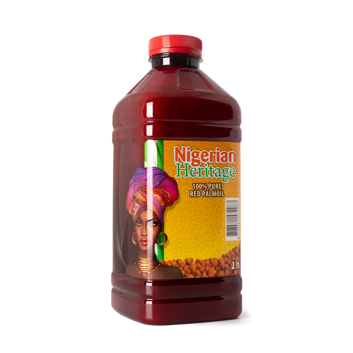 GHANA HERITAGE Nigerian Heritage 100% Red Palm Oil – Pure Cooking Oil, 2L Bottle (67.63 fl oz)
