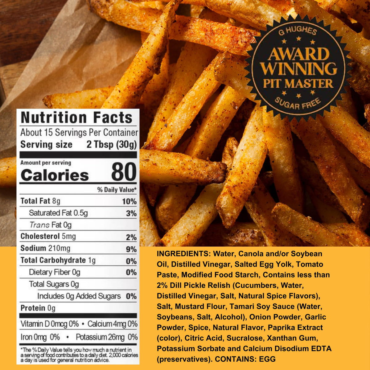 G Hughes Sugar Free Burger Sauces Variety Pack – Gluten Free, No Sugar, 3 Pack