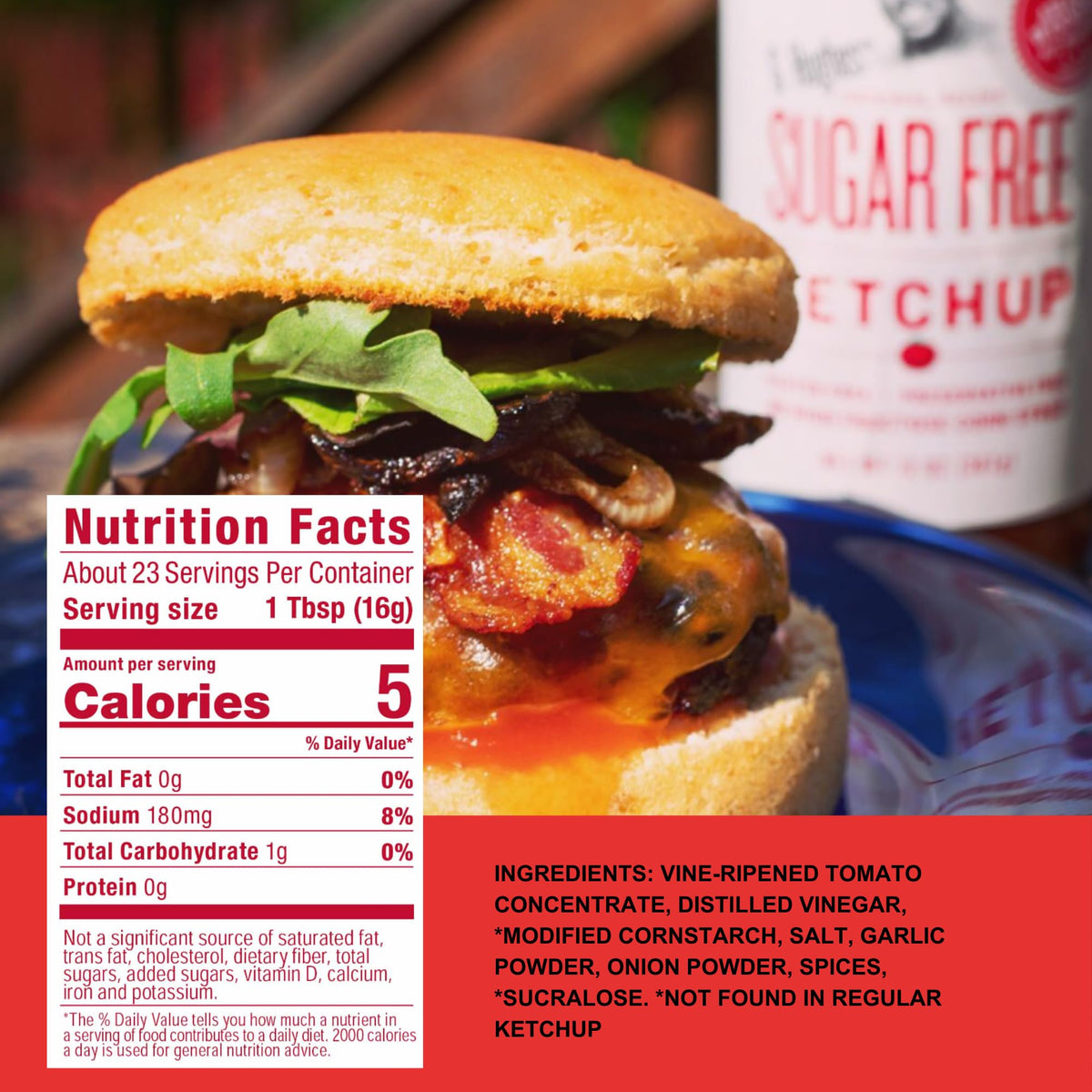 G Hughes Sugar Free Burger Sauces Variety Pack – Gluten Free, No Sugar, 3 Pack