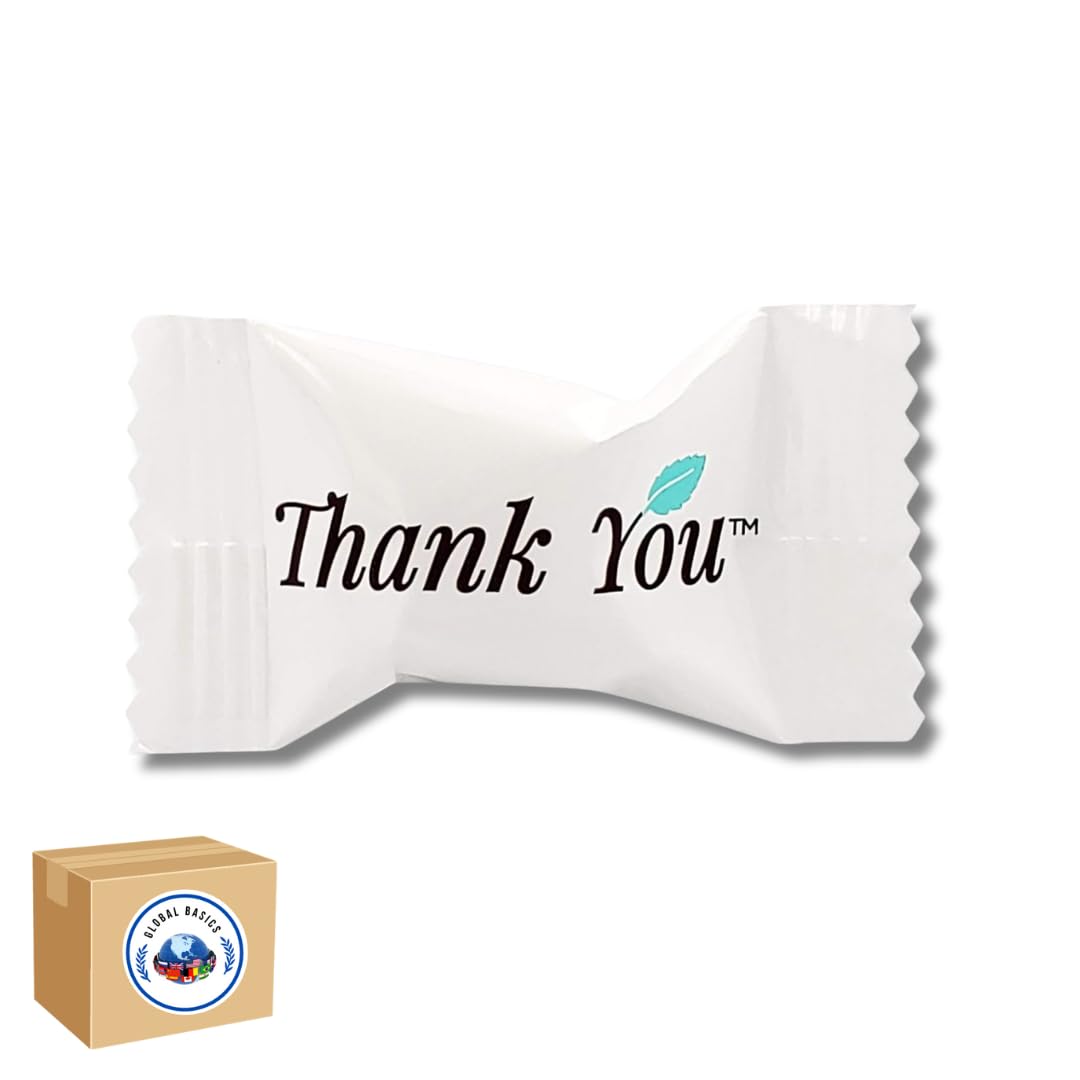 Global Basics Buttermints – 250 Count Individually Wrapped Mints for Events & Favors