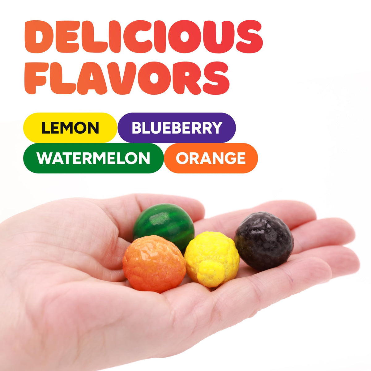 Global Gumball Seedlings Gumballs for Kids – 1.75 lb Fruit-Shaped Chewing Gum