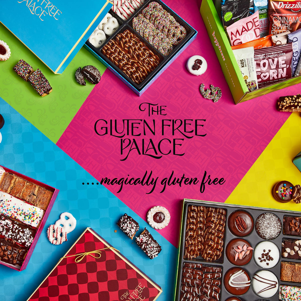 Gluten Free Palace Gift Basket – 21 Gluten Free Linzer Tart Cookies in a Red Tin