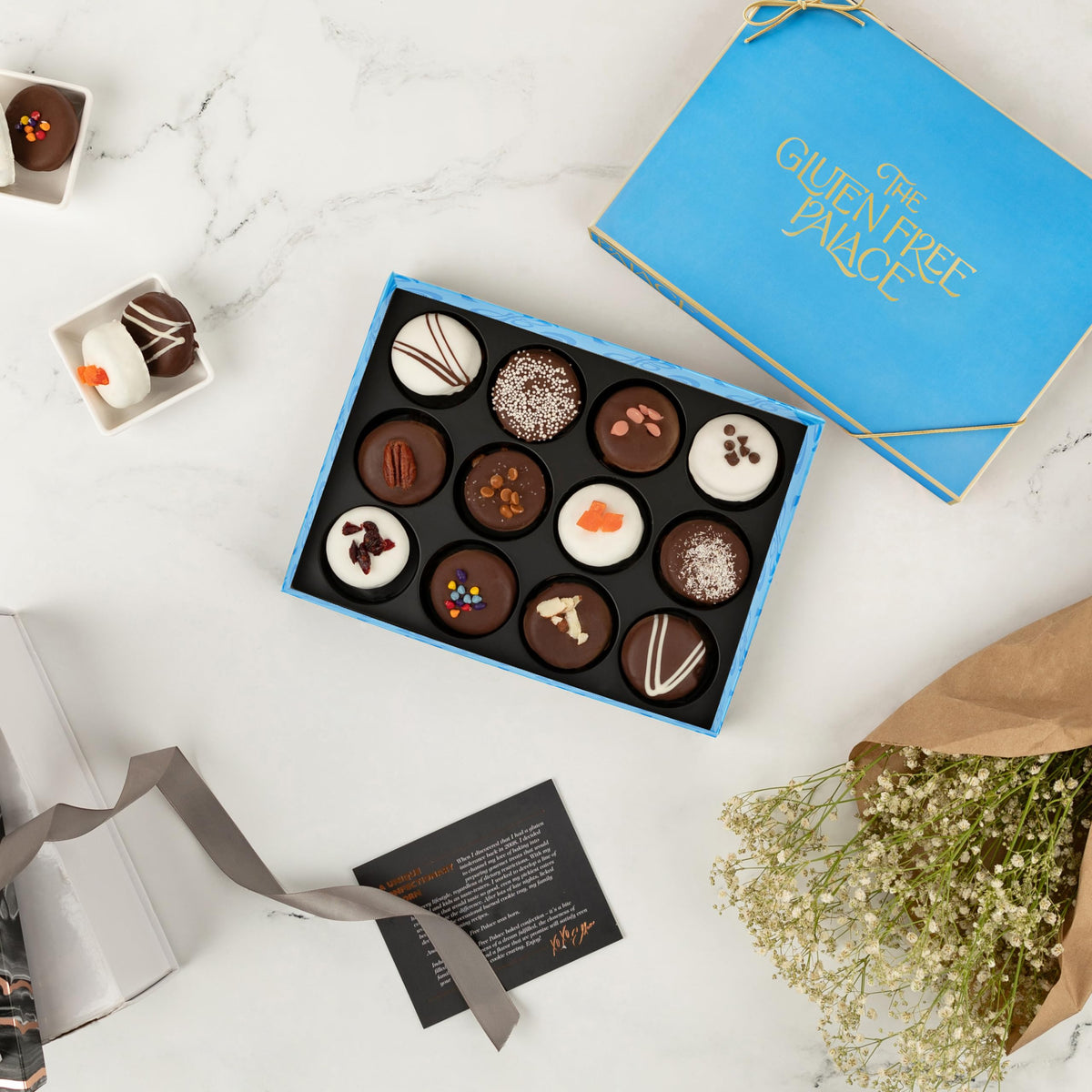Gluten Free Palace Cookie Gift Basket – Vegan Gluten-Free Cookies (12) – Mother's Day Gift