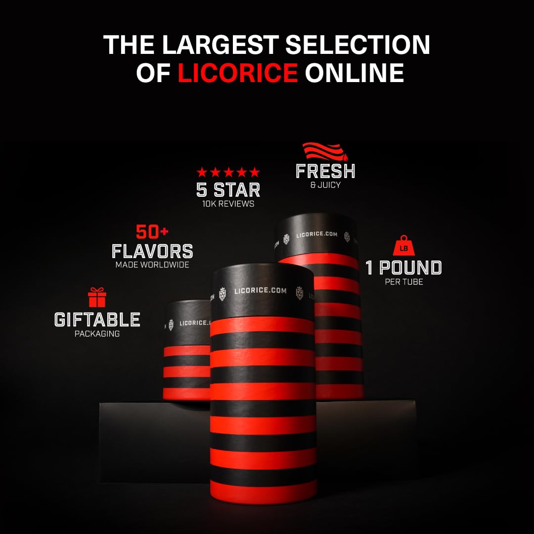 Goat Foods Licorice.com Gourmet Candy – Black Licorice Duo with Australian Twists & Finnish Bites