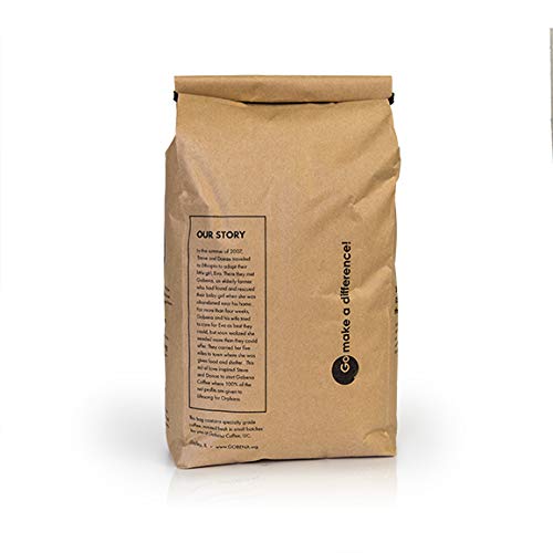Gobena Tanzanian Peaberry Whole Bean Coffee – 2 lb Bulk, Medium Roast, 100% Arabica