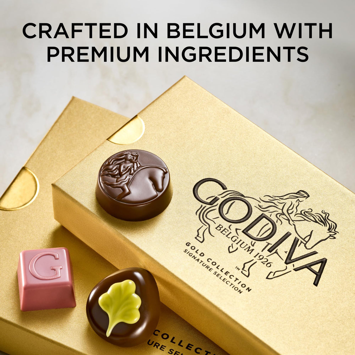 Godiva Gold Dark Chocolate Gift Box – 15-Piece Belgian Dark Chocolates
