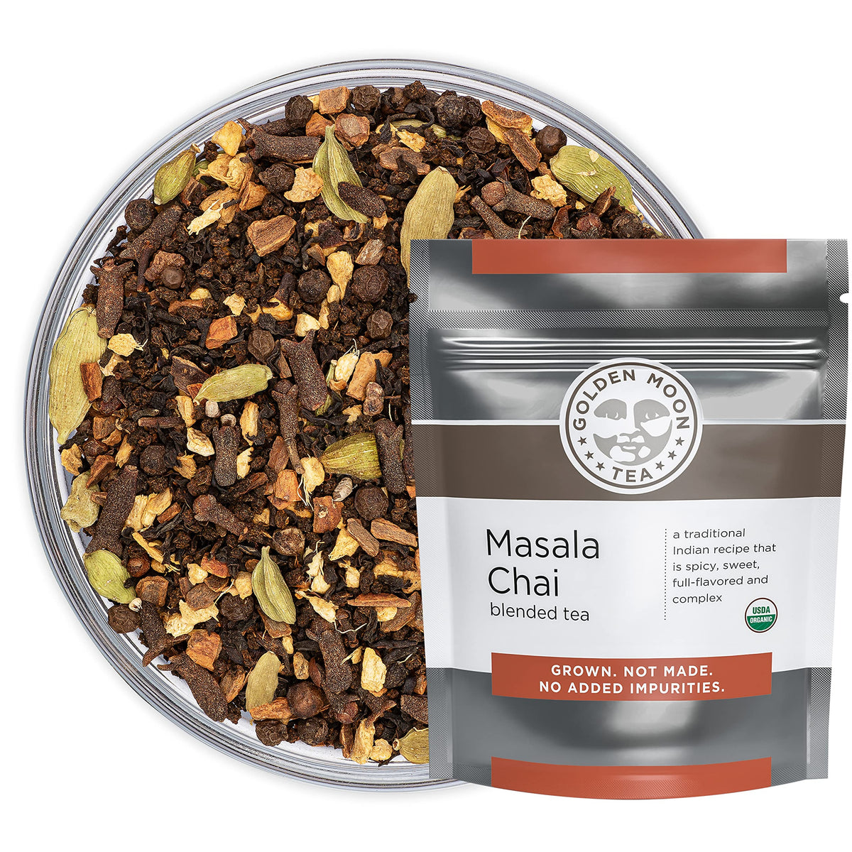 Golden Moon Tea Masala Chai Tea — Organic Recipe, 181 Servings