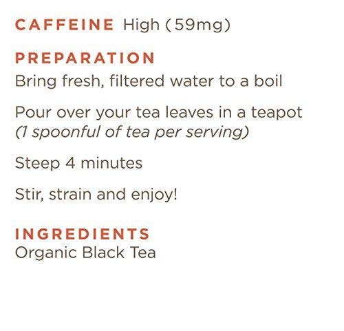 Golden Moon Tea Organic English Breakfast Black Tea – 4-Blend Loose Leaf, Non-GMO, 1 lb (192 Servings)