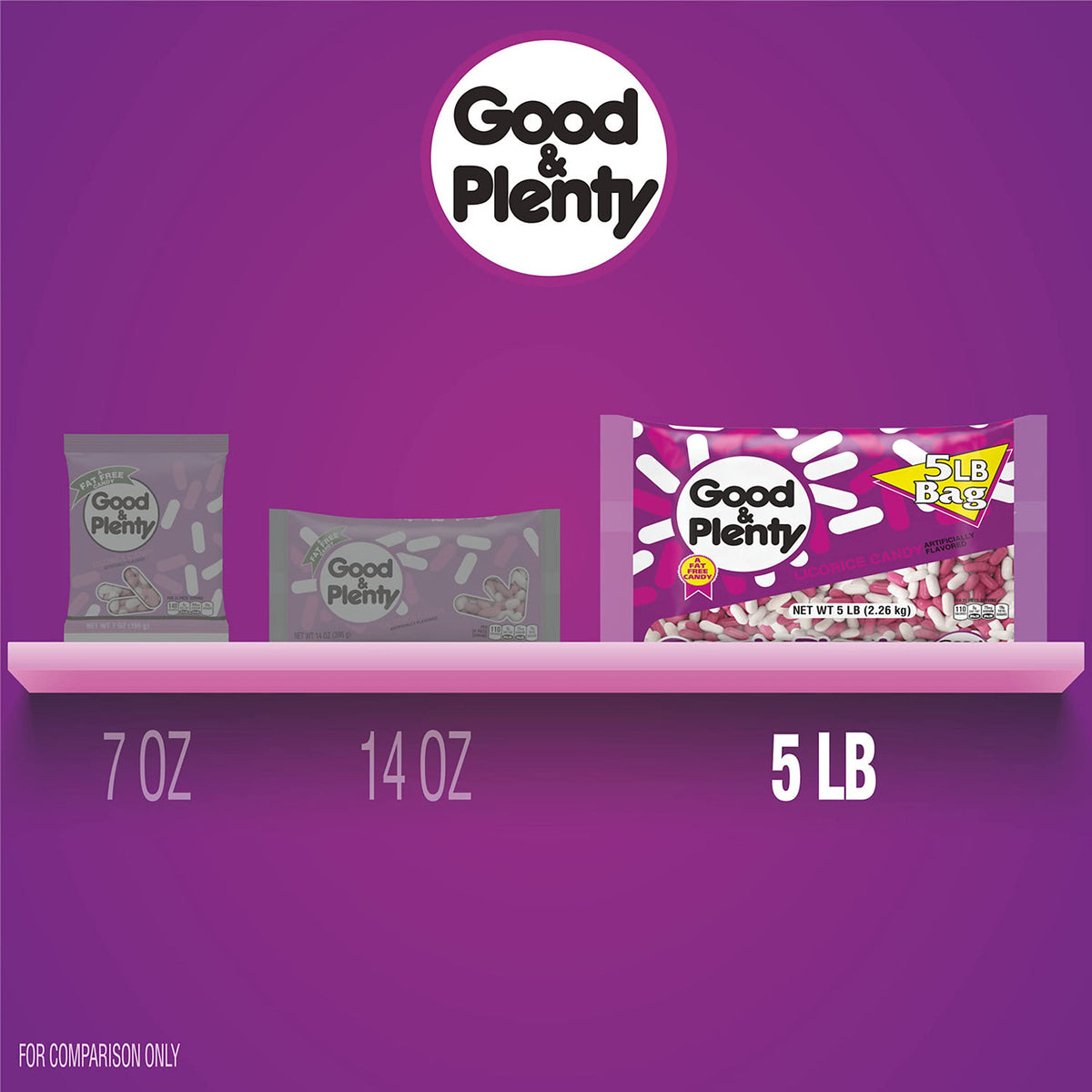 GOOD & PLENTY Licorice Candy Bulk Bag – Fat-Free 5 lb