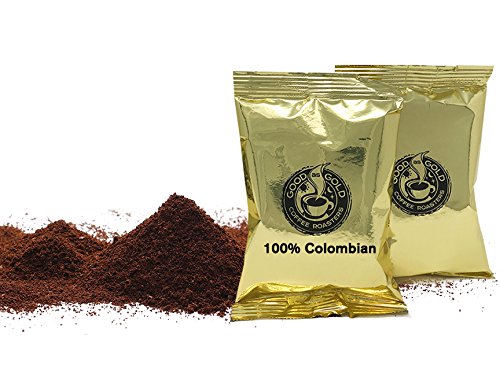 Good As Gold 100% Colombian Coffee Pouches – 40 x 2.0oz, Premium Arabica Medium Roast