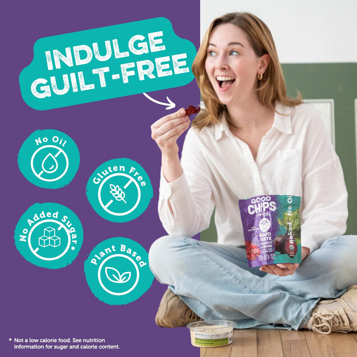 Good Chips by Paramo Snacks – Baked Organic Beet Chips, 8-Pack, Oil-Free