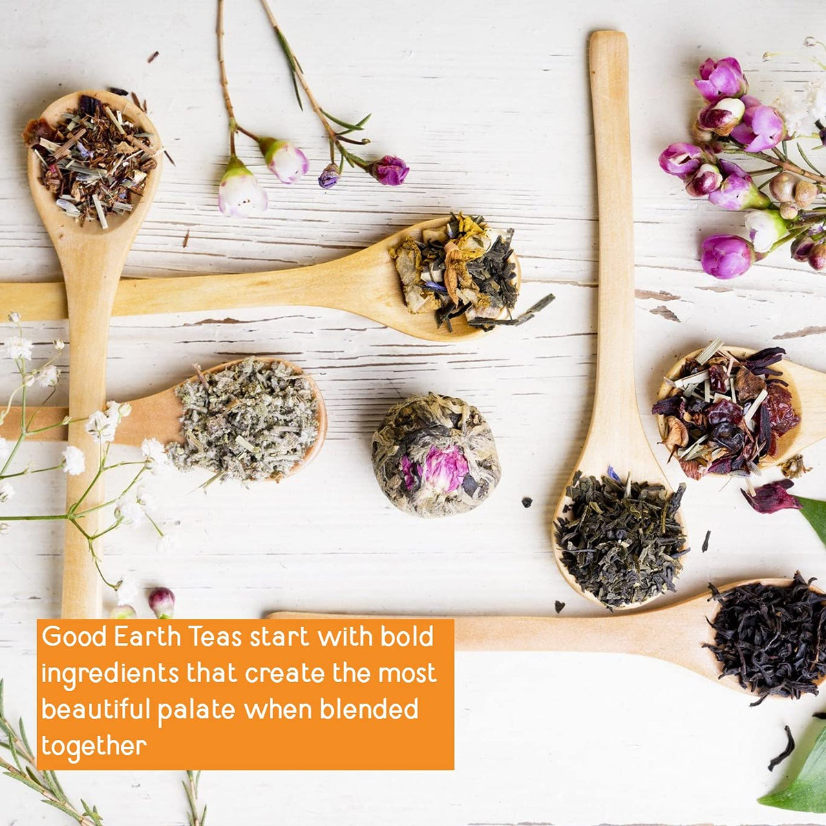 Good Earth Tea Co. Sweet & Spicy Peppermint Herbal Tea — Caffeine Free, 18 Tea Bags, Pack of 6