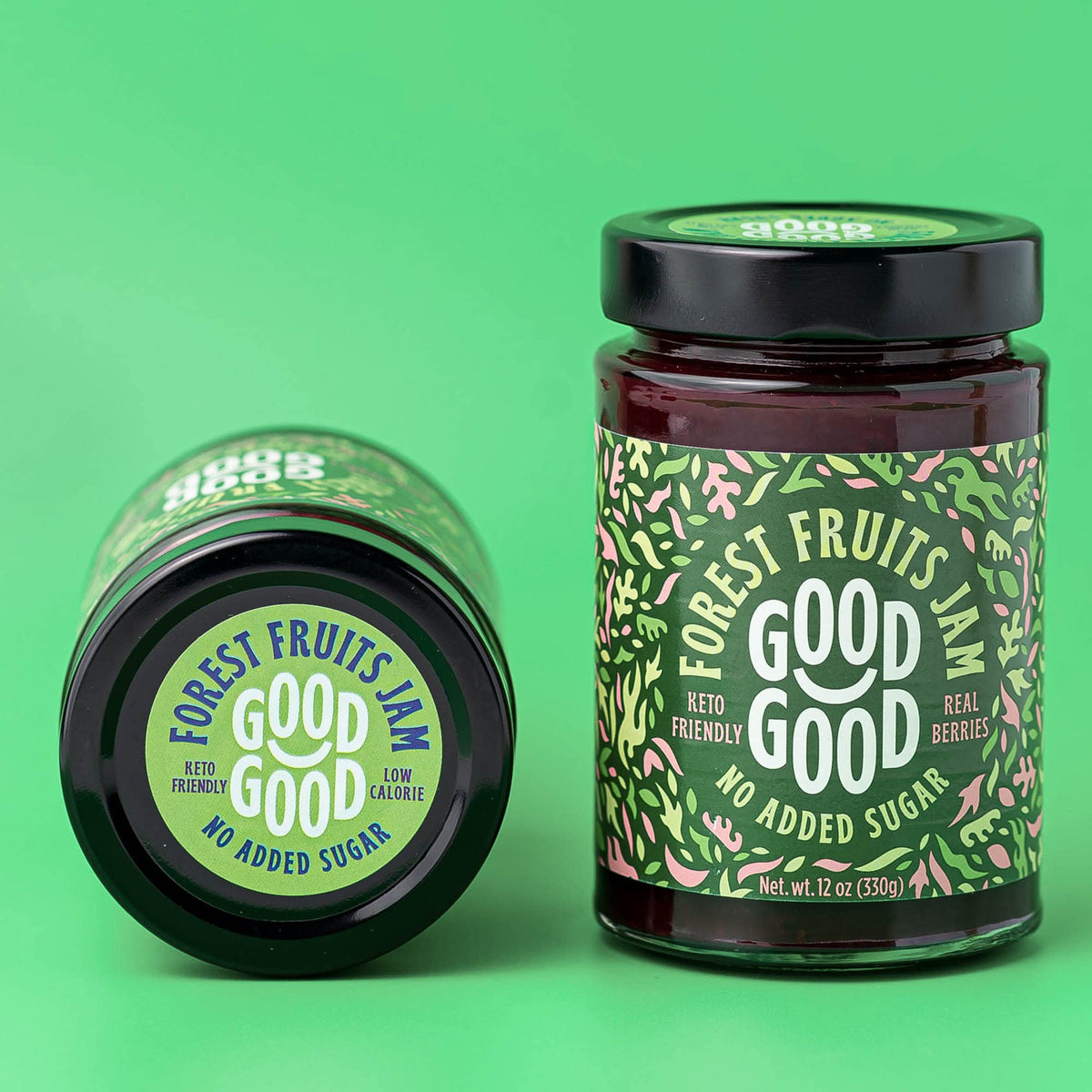 Good Good Healthy Jam Variety Pack – No Added Sugar, Keto & Low-Carb