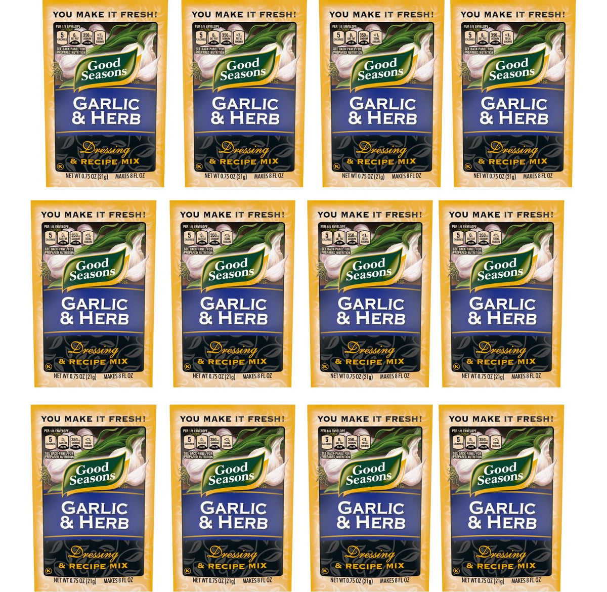 Good Seasons Garlic & Herb Dressing & Recipe Mix – 0.75 oz