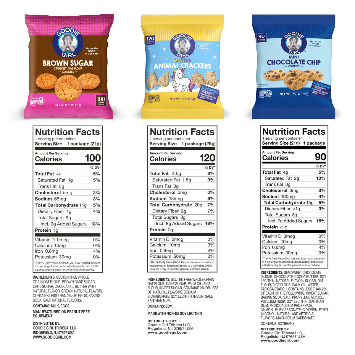 Goodie Girl Snack Pack Variety – Gluten Free & Peanut Free – 24 Bags