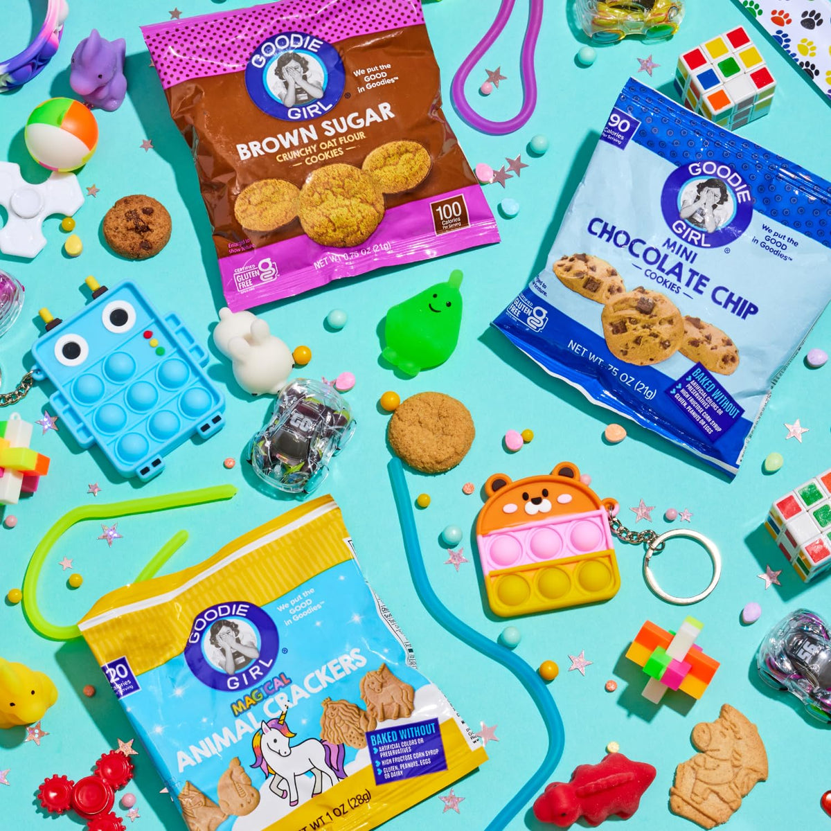 Goodie Girl Mini Chocolate Chip Gluten Free Cookie Snack Packs — 24 Snack Packs, 90 Calories Each | Peanut Free, Egg Free, Dairy Free