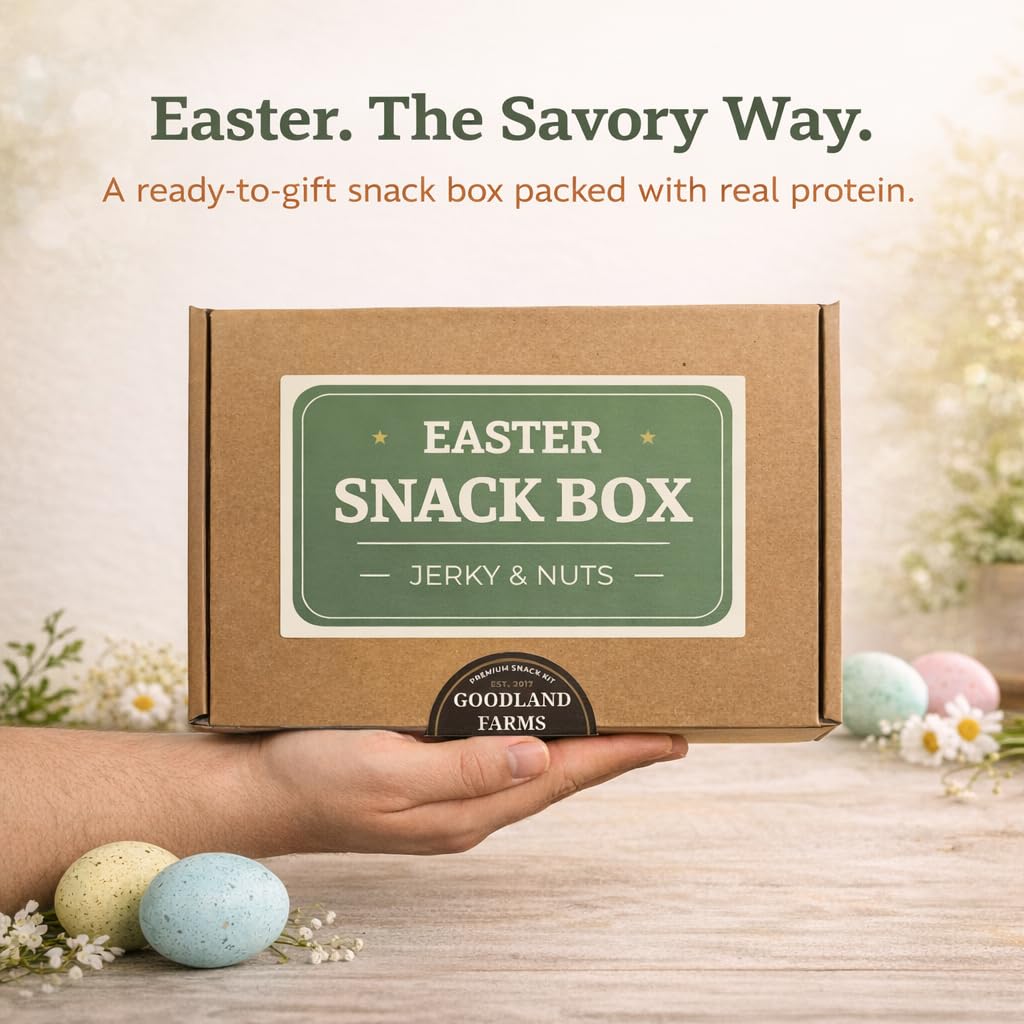 Goodland Farms Jerky Easter Basket – Prefilled Gift Box with High-Protein Snacks