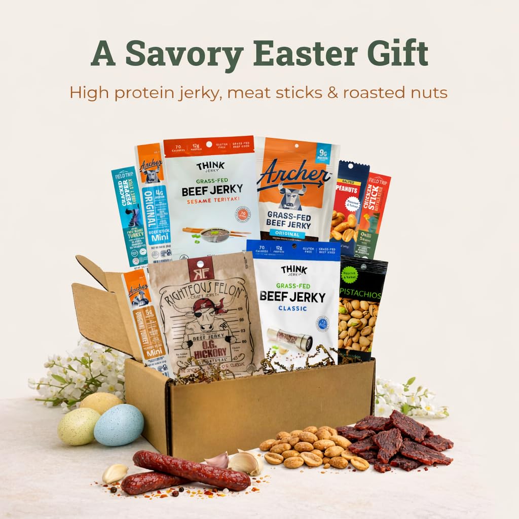 Goodland Farms Jerky Easter Basket – Prefilled Gift Box with High-Protein Snacks