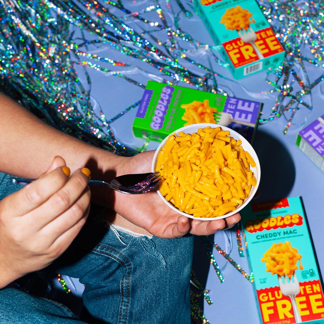 GOODLES Be Heroes Mac and Cheese 6-pack – Gluten-Free Vegan, 11g Protein & 4g Fiber per Serving | Kosher | Certified Gluten Free