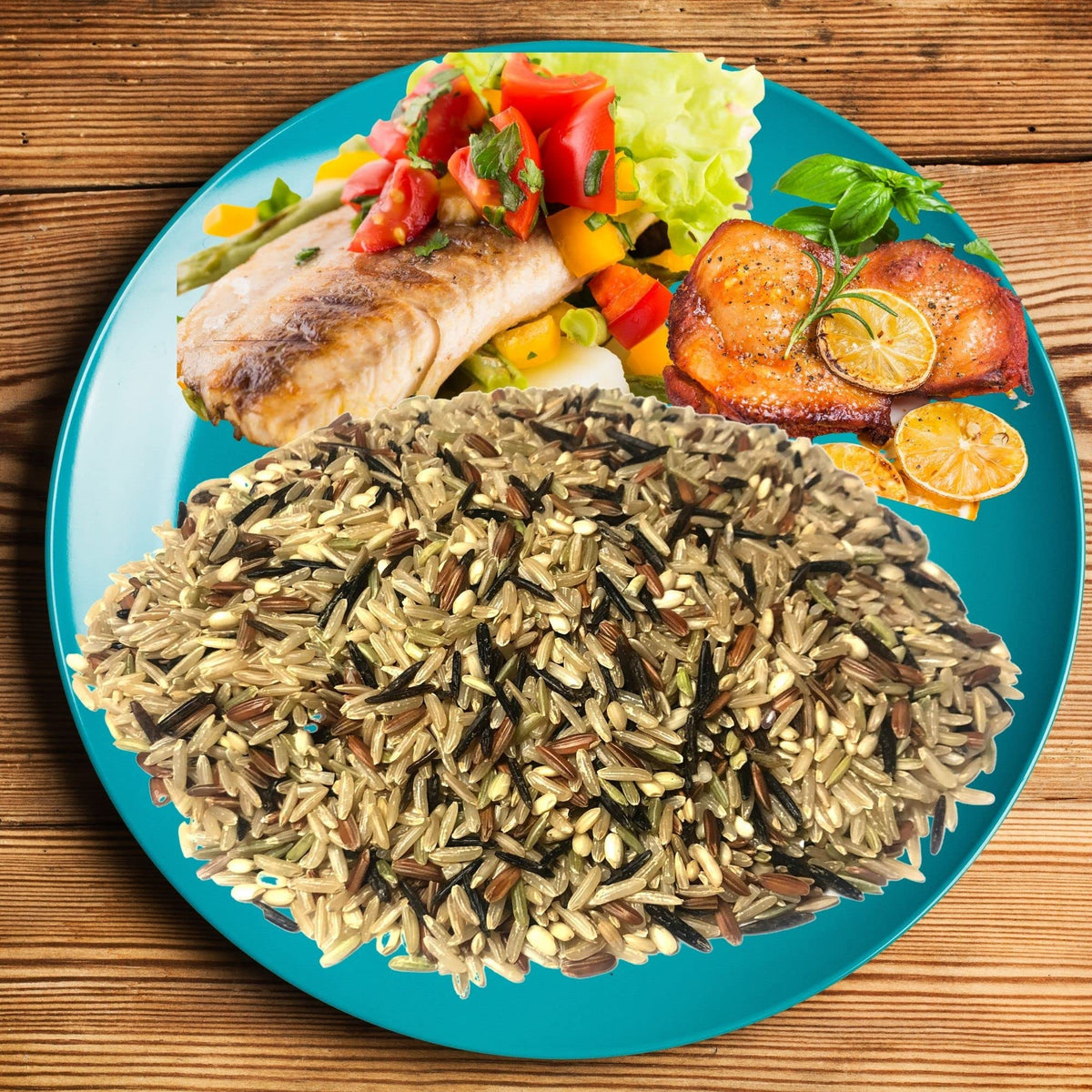 Goose Valley Brown & Wild Rice Fusion – 5 lb California Grown Whole Grain Blend