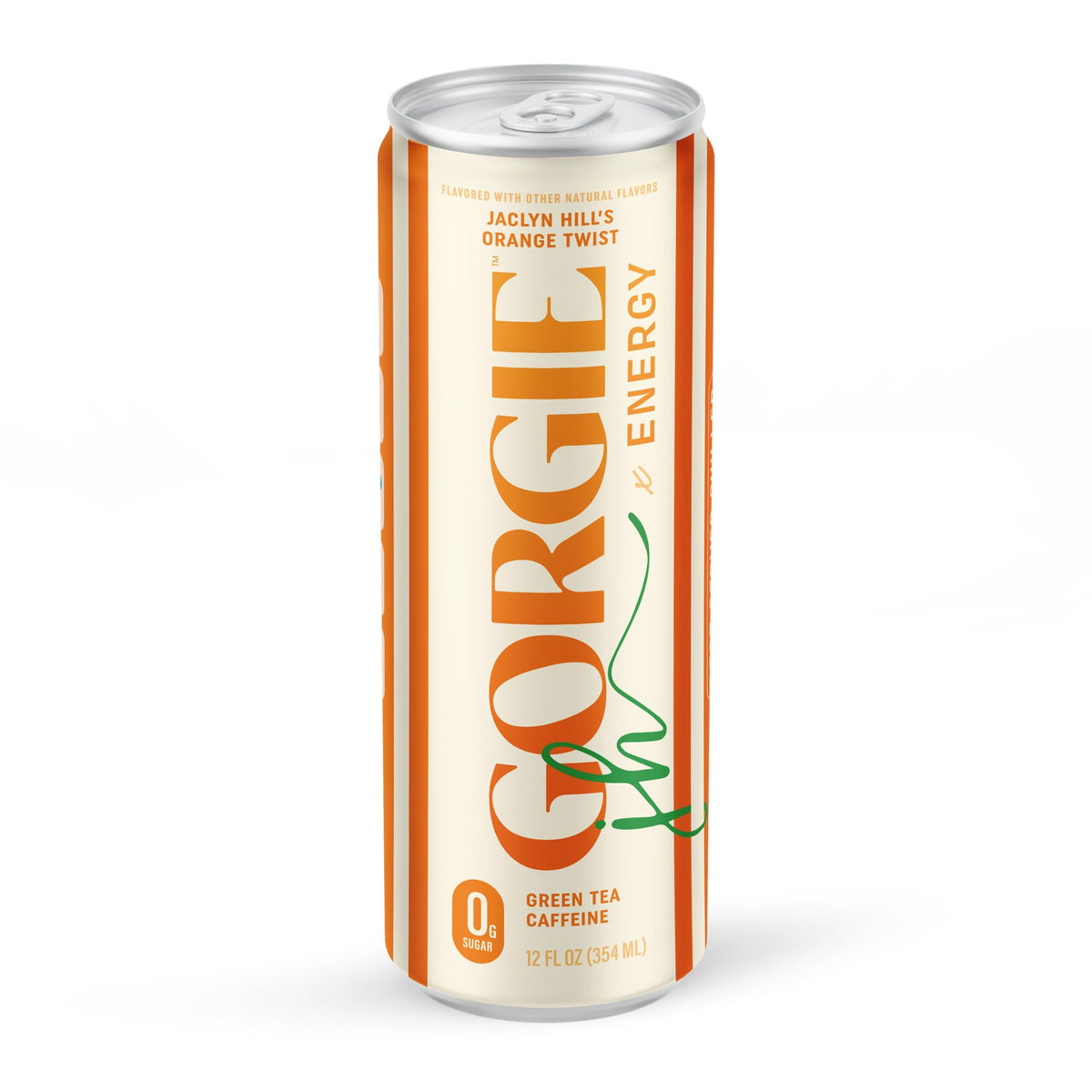 GORGIE Jaclyn Hill Orange Twist Sugar Free Natural Energy Drinks (12 Pack) | Low Calorie