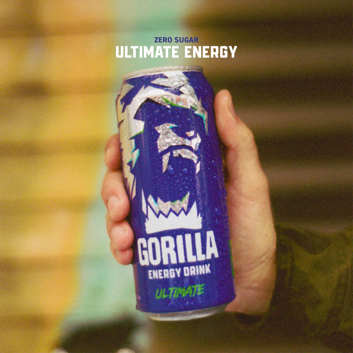 Gorilla Energy Original – Zero Sugar, 200mg Natural Caffeine, 16 oz Cans (12 Pack)