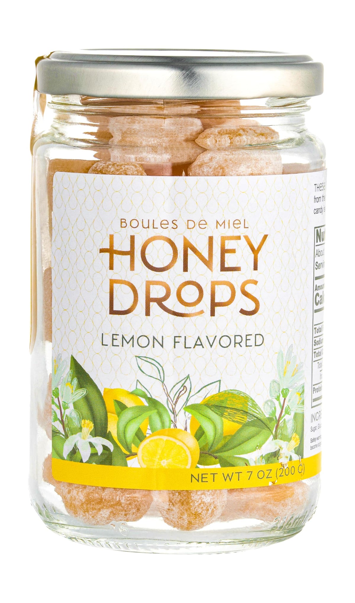 Gourmanity Honey Candy Lemon Drops – Lemon-Filled French Honey Candy, Provence (7oz Pack of 2)