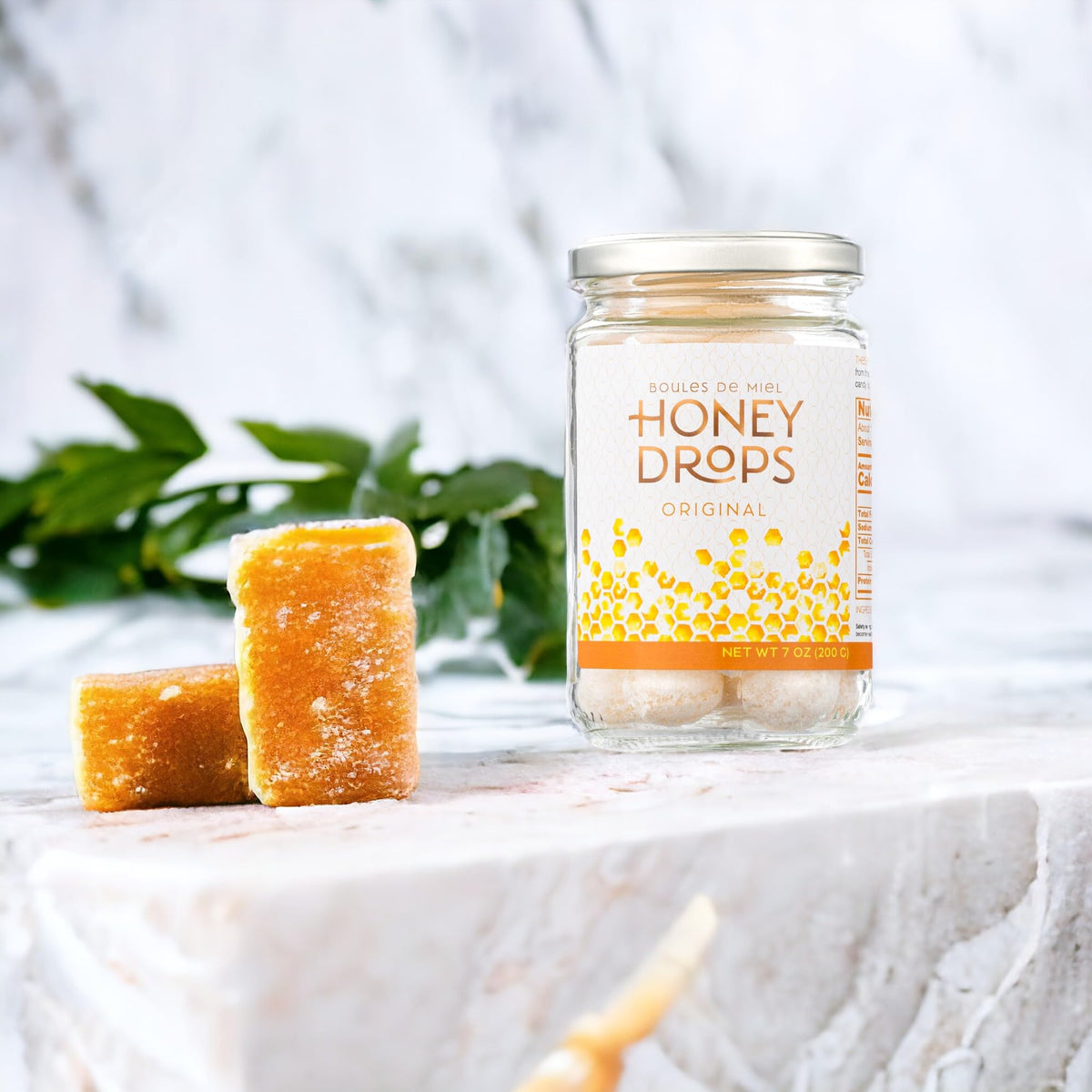 Gourmanity Honey Drops: Hard Honey Candy with Surprise Filling, Made in Provence (2 Pack)