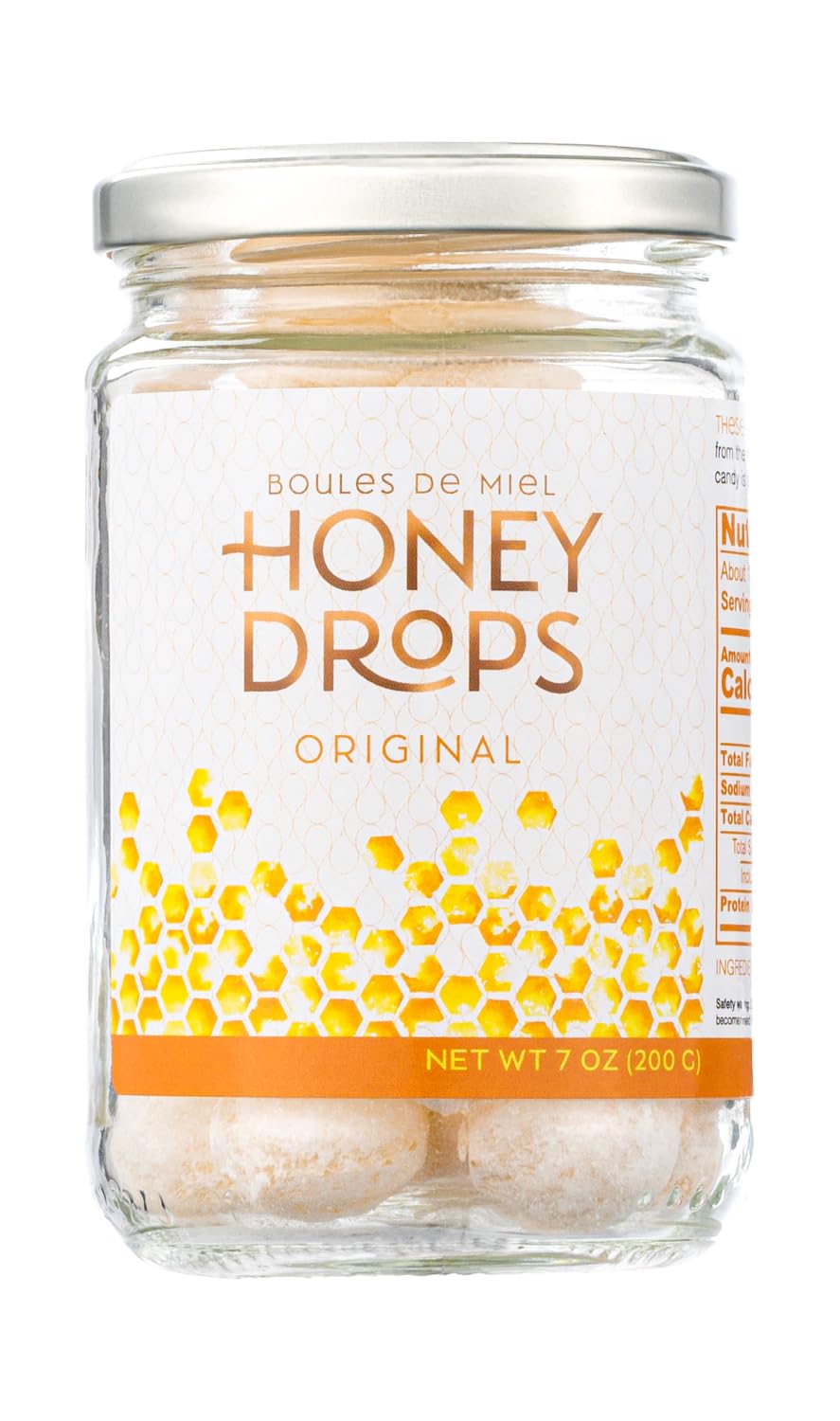 Gourmanity Honey Drops: Hard Honey Candy with Surprise Filling, Made in Provence (2 Pack)