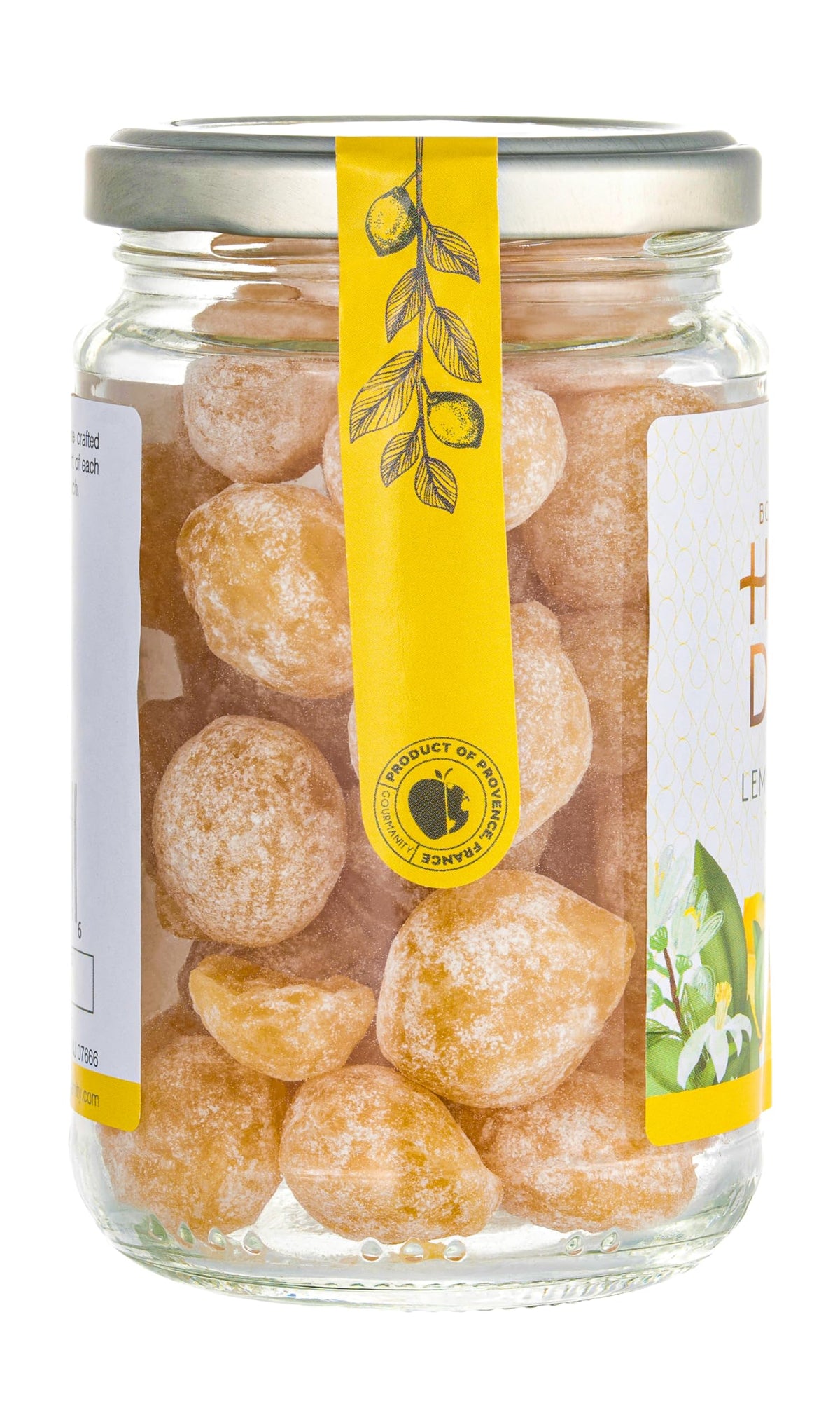 Gourmanity Honey Candy Lemon Drops – Lemon-Filled French Honey Candy, Provence (7oz Pack of 2)