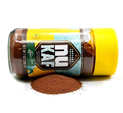 nuKAF by Gourmanity – Instant Chicory Coffee Alternative, 2-Pack 7oz Jars