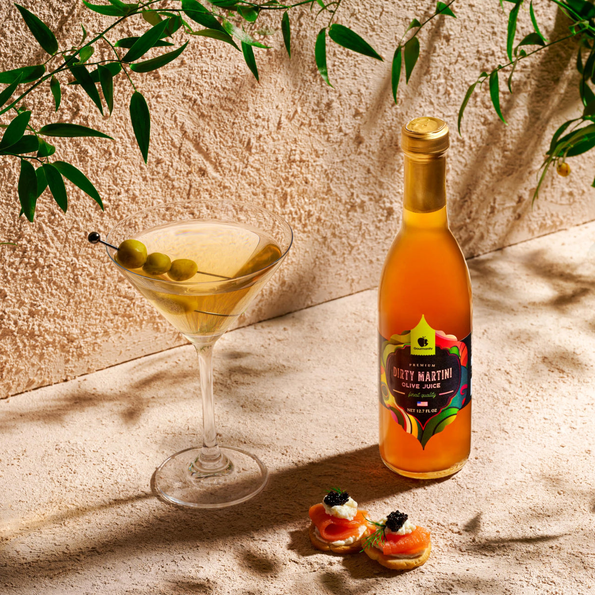 Gourmanity Olive Juice for Dirty Martinis – 12oz Bottle Pack of 3