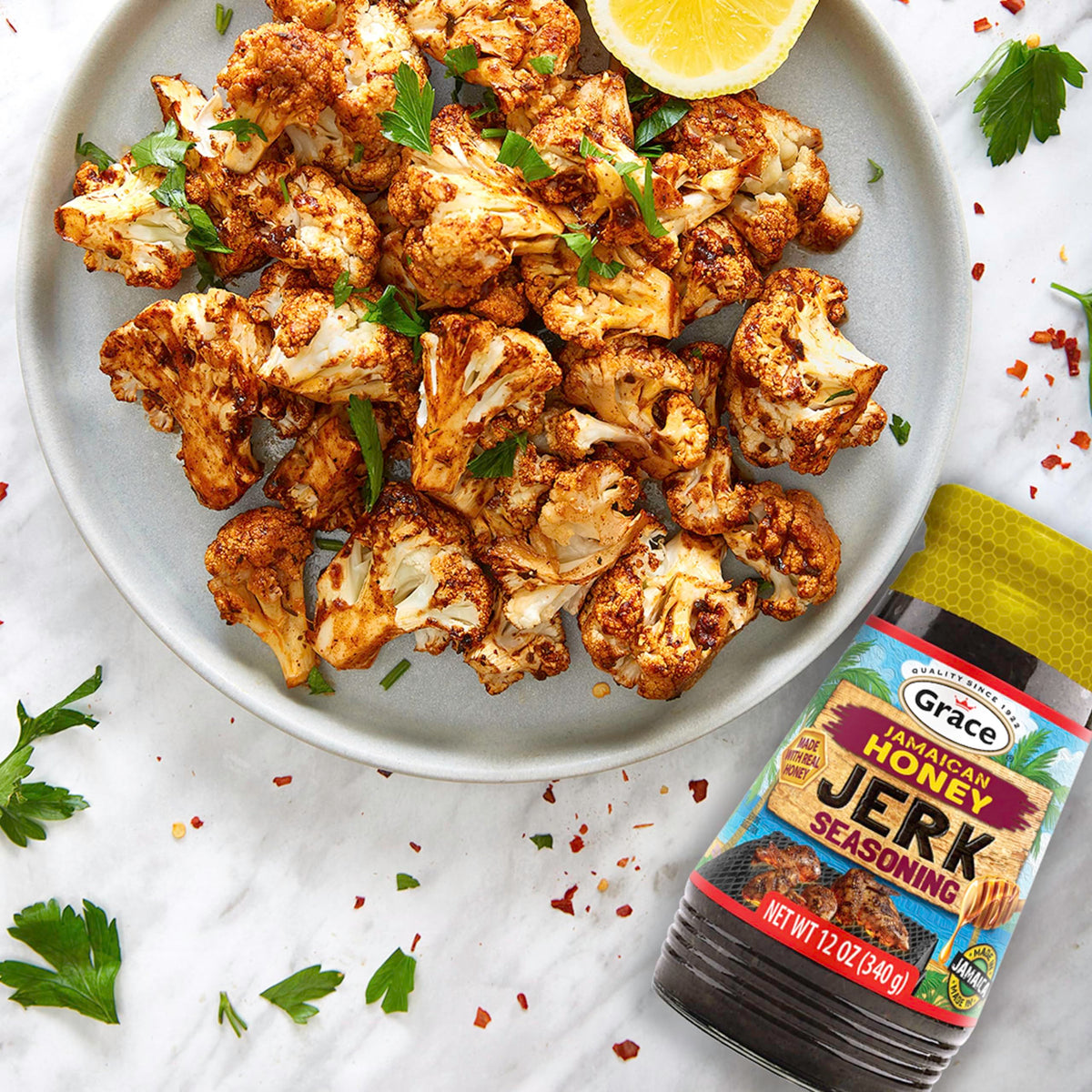 Grace Jamaican Honey Jerk Seasoning – 2x12oz Jars | Caribbean Spice for Chicken & Oxtail