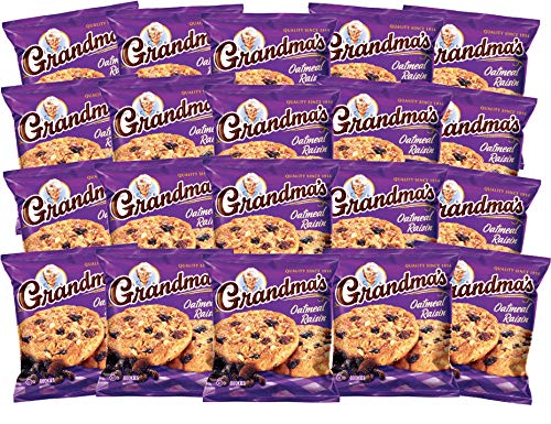 Grandma's Oatmeal Raisin Cookies – Pack of 20, Soft & Chewy, Made in USA