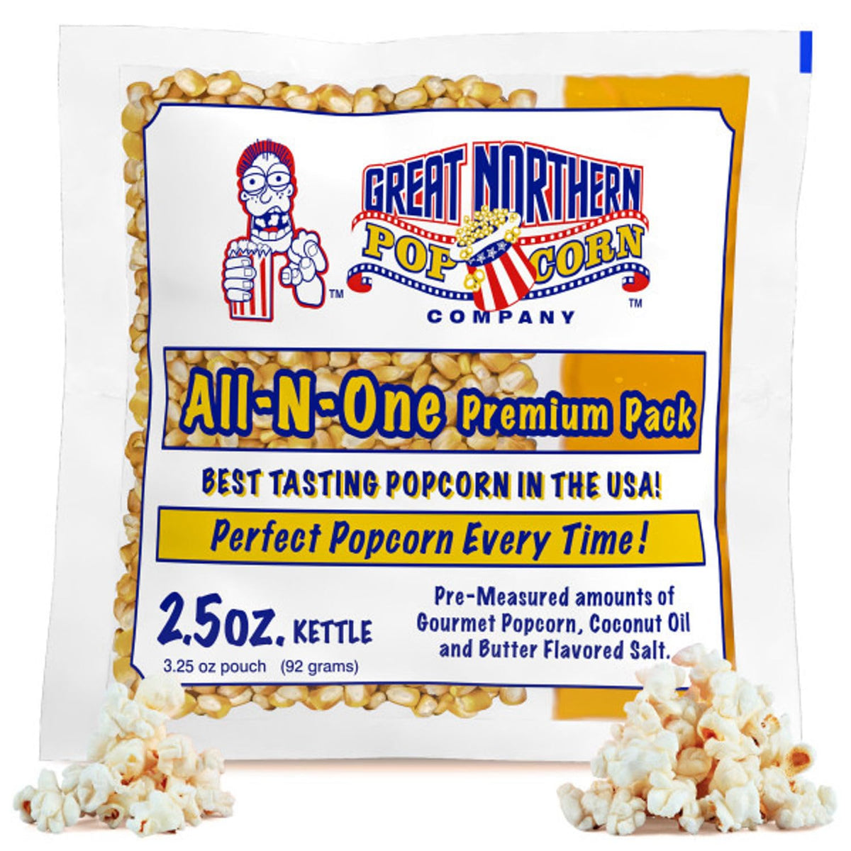 Great Northern Movie Theater Style 12-Pack Popcorn Packs – Pre-Measured 2.5 oz