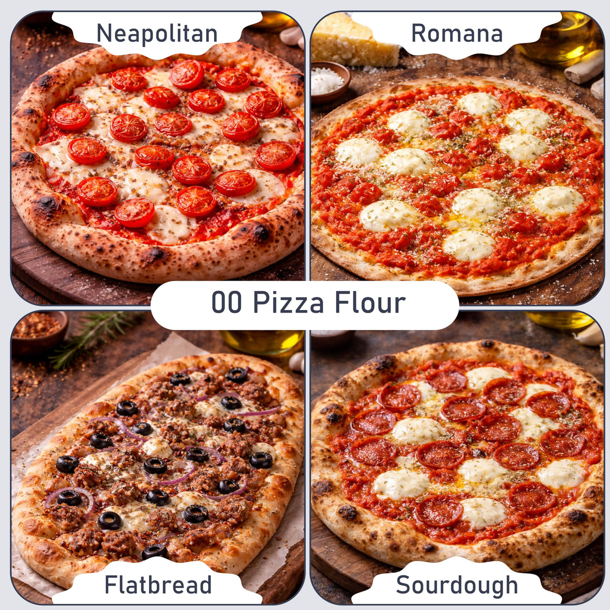 Great River Milling 00 Organic Pizza Flour – Ultra-Fine Neapolitan-Style Dough, 5 lb