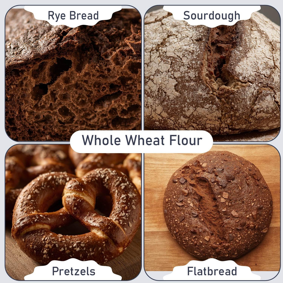 Great River Milling Organic Dark Rye Flour – Whole Grain, Non-GMO, Kosher, Unbromated | 5 lb